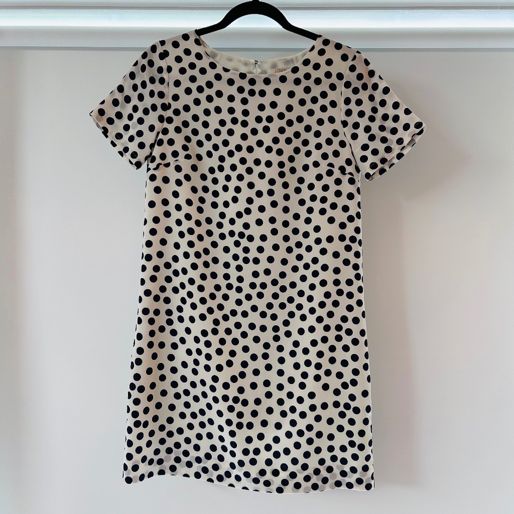 J.Crew Polka Dot Short-sleeve Gallery Dress